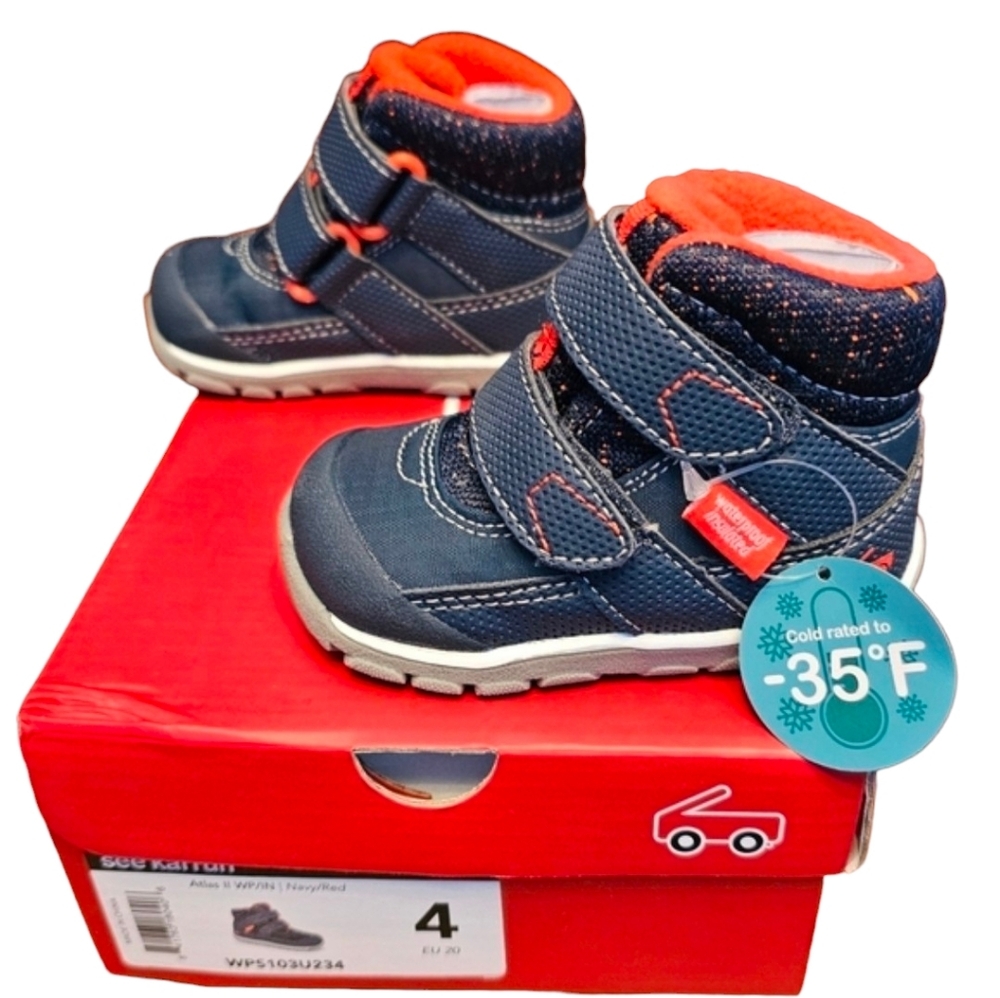 See Kai Run Boots Winter Boots Snow Waterproof Insulated Unisex Kid's Size 4